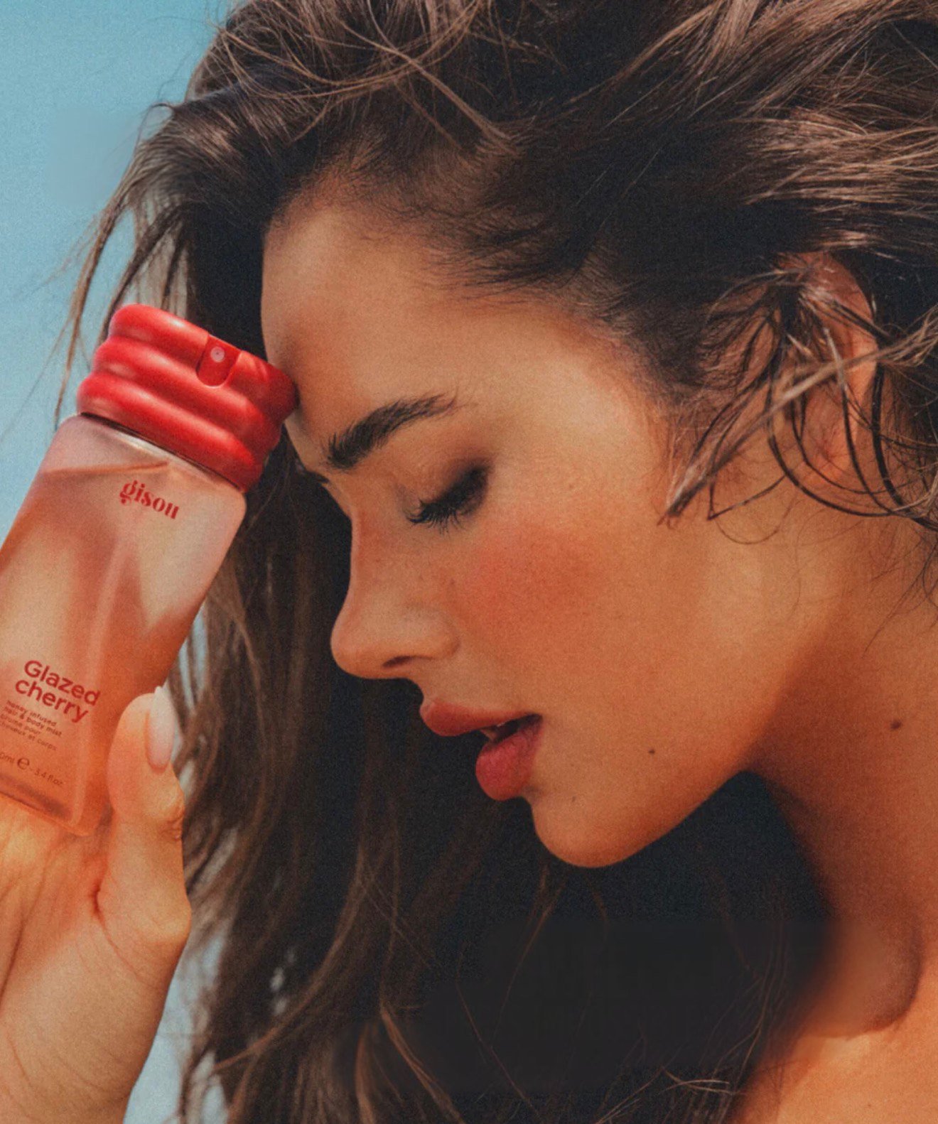 Gisou Honey Infused Hair & Body Mist campaign